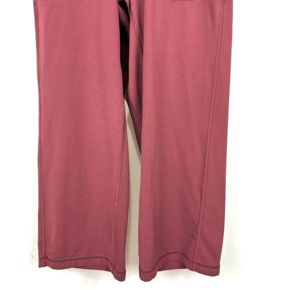 Lululemon Align Super High Rise Wide Leg Crop 23" Yoga Pants Mulled Wine Sz 2 - Picture 6 of 16